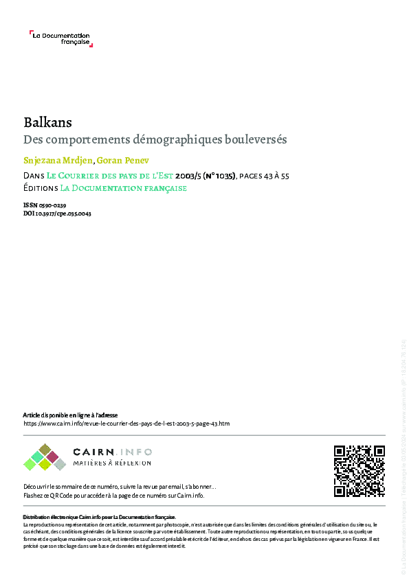 (PDF) Balkans