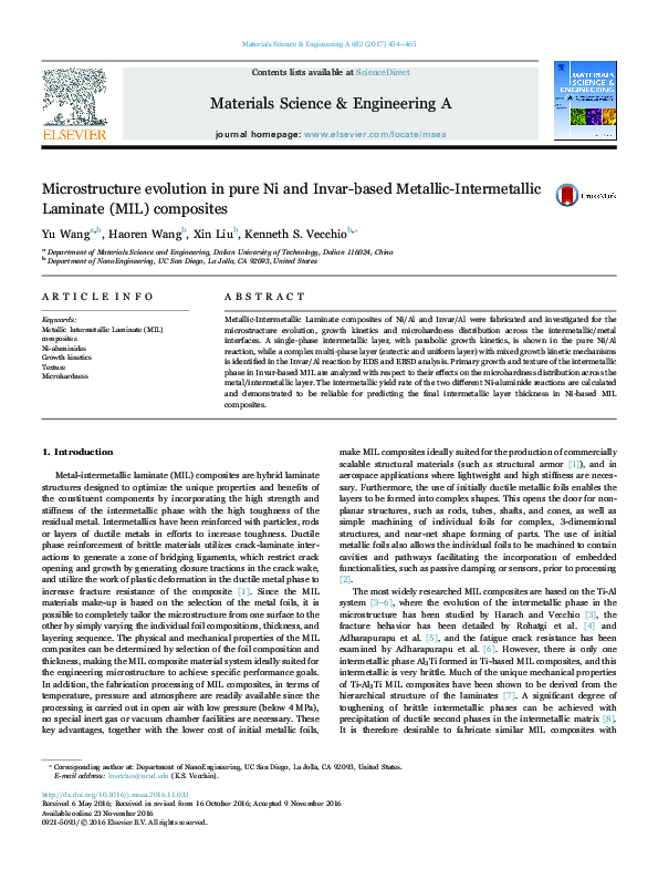 (PDF) Microstructure evolution in pure Ni and Invar-based Metallic ...