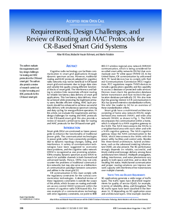 (PDF) Requirements, Design Challenges, and Review of Routing and MAC ...
