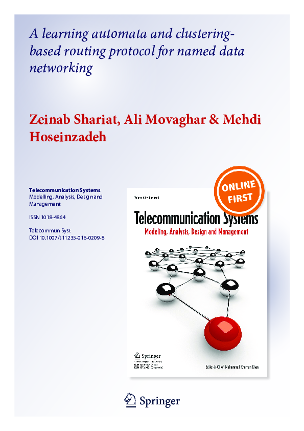 (PDF) A learning automata and clustering-based routing protocol for ...