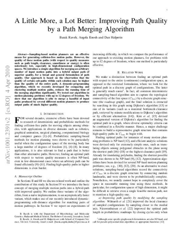 (PDF) 1A Little More, a Lot Better: Improving Path Quality by a Path ...