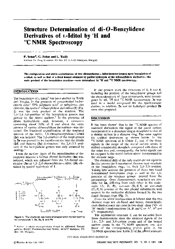 (PDF) Structure determination of di-O-benzylidene derivatives ofL ...