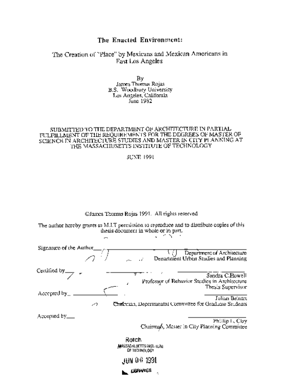 (PDF) Creation of "place" by Mexicans and Mexican Americans in East Los ...