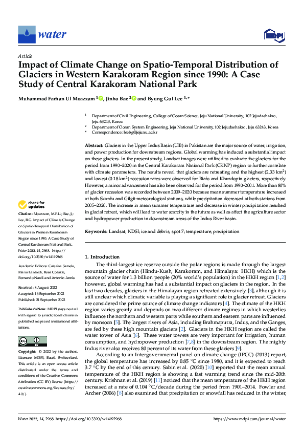 (PDF) Impact of Climate Change on Spatio-Temporal Distribution of ...