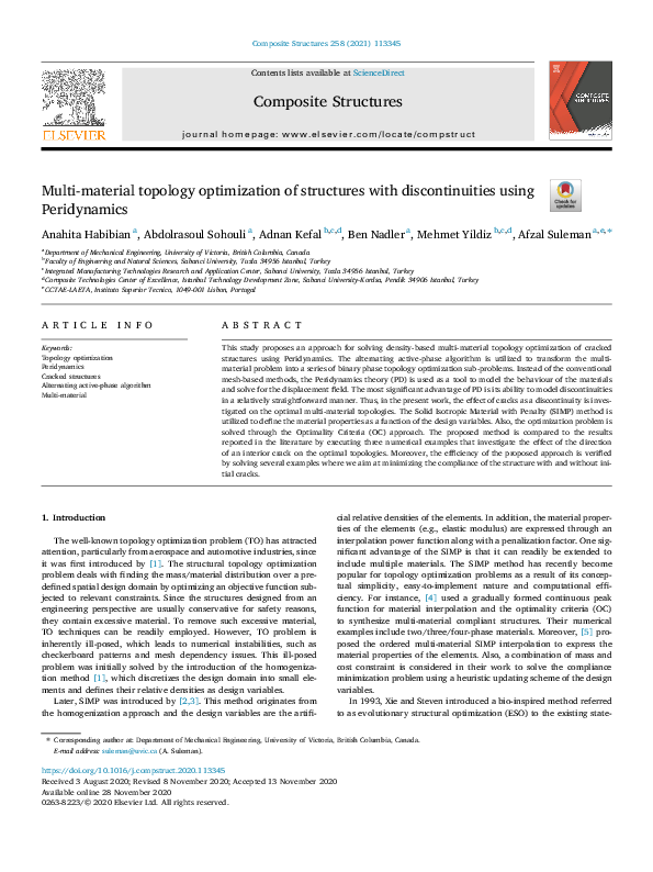 (PDF) Multi-material topology optimization of structures with ...