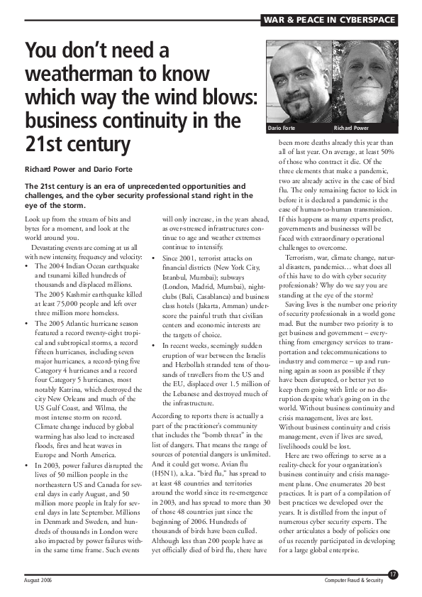 (PDF) You don't need a weatherman to know which way the wind blows ...