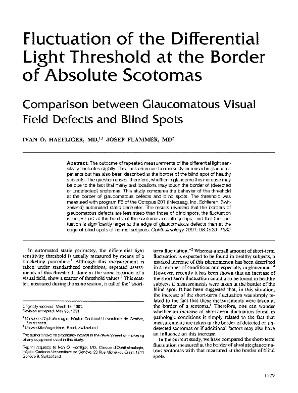 (PDF) Fluctuation of the Differential Light Threshold at the Border of ...