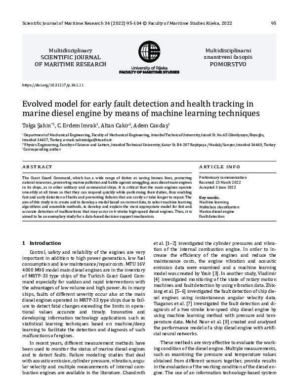 (PDF) Evolved model for early fault detection and health tracking in ...
