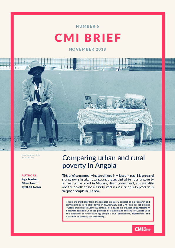 (PDF) Comparing urban and rural poverty in Angola