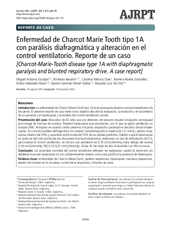 (PDF) Enfermedad de Charcot Marie Tooth tipo 1A con parálisis ...
