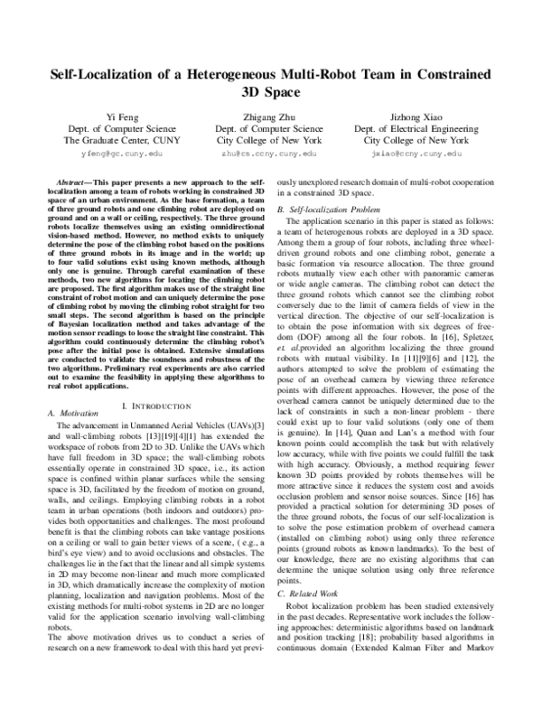 (PDF) Self-localization of a heterogeneous multi-robot team in ...