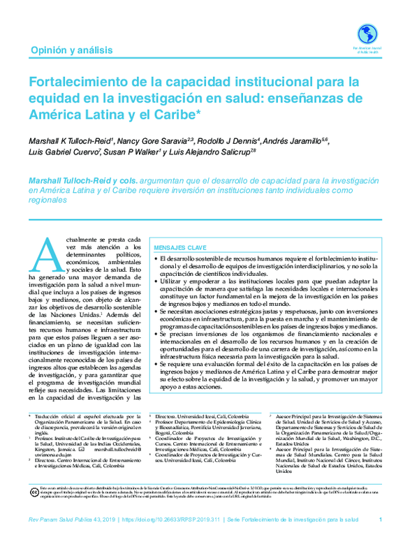 (PDF) Fortalecimiento de la capacidad institucional para la equidad en ...