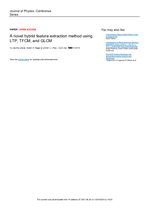 (PDF) A novel hybA novel hybrid feature extraction method using LTP ...