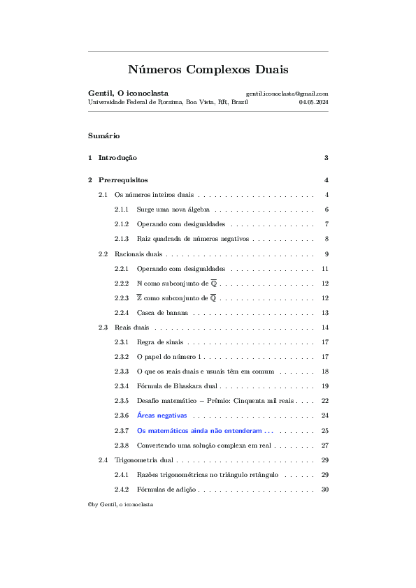(PDF) Números Complexos Duais