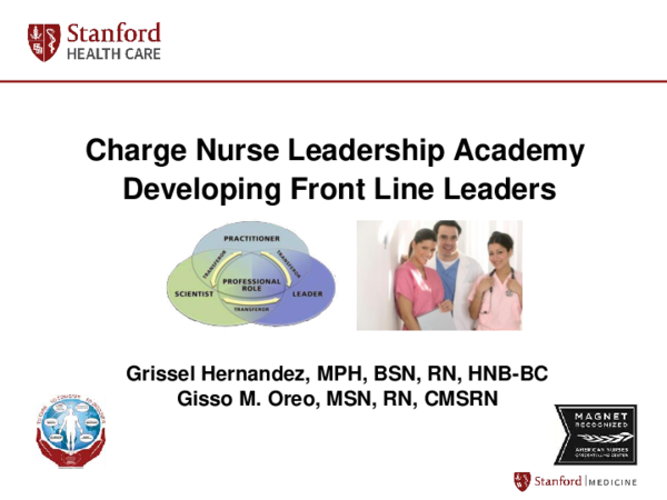 (PDF) Charge Nurse Leadership Academy: Developing Front Line Leaders
