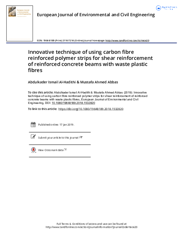 (PDF) Innovative technique of using carbon fibre reinforced polymer ...