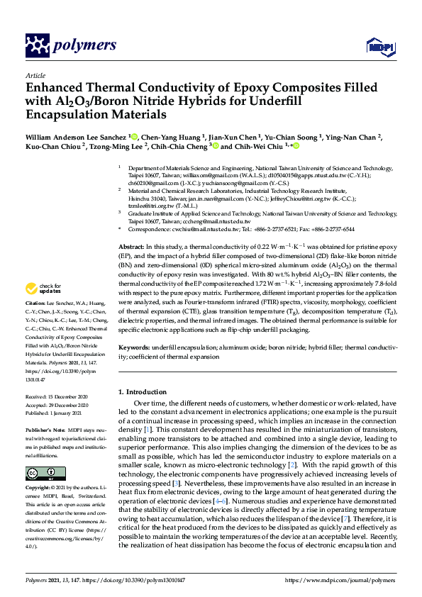 (PDF) Enhanced Thermal Conductivity of Epoxy Composites Filled with ...