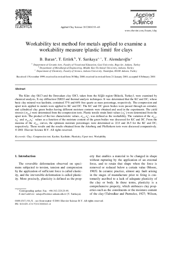 (PDF) Workability test method for metals applied to examine a ...