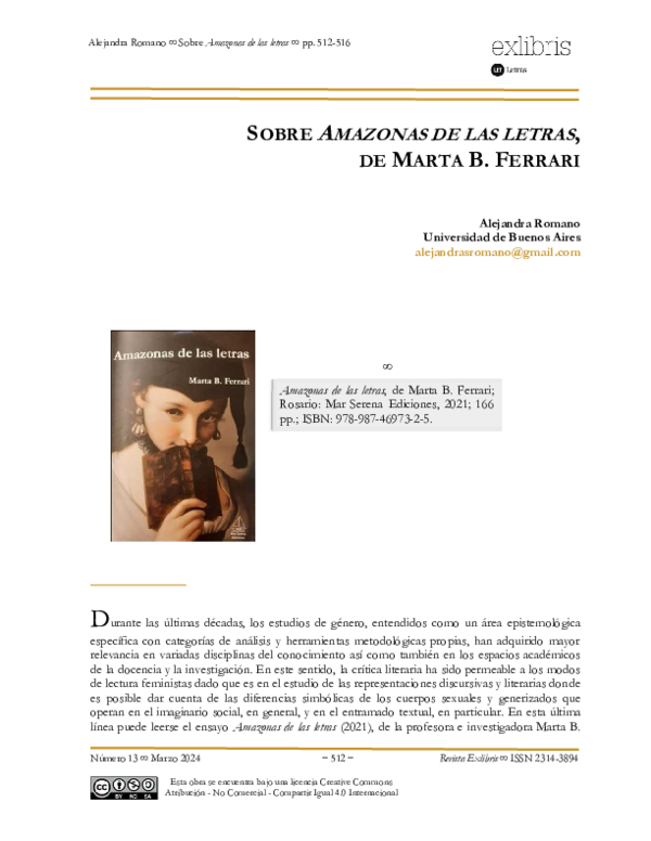 (PDF) SOBRE AMAZONAS DE LAS LETRAS