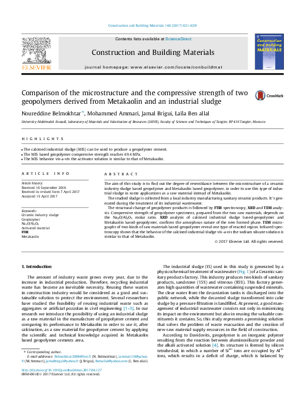 (PDF) Comparison of the microstructure and the compressive strength of ...
