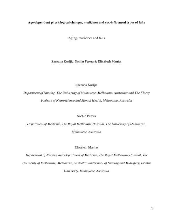(PDF) Age-dependent physiological changes, medicines and sex-influenced ...