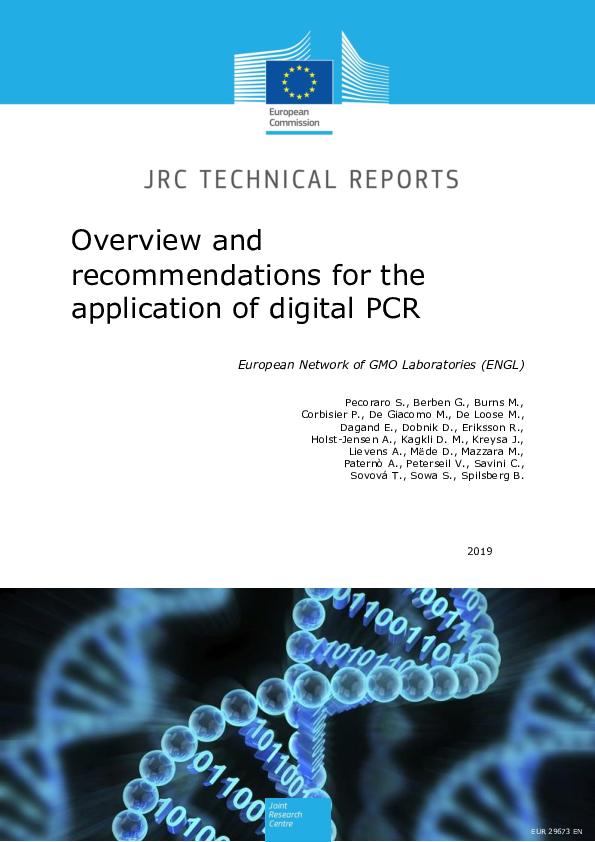 (PDF) Overview and recommendations for the application of digital PCR