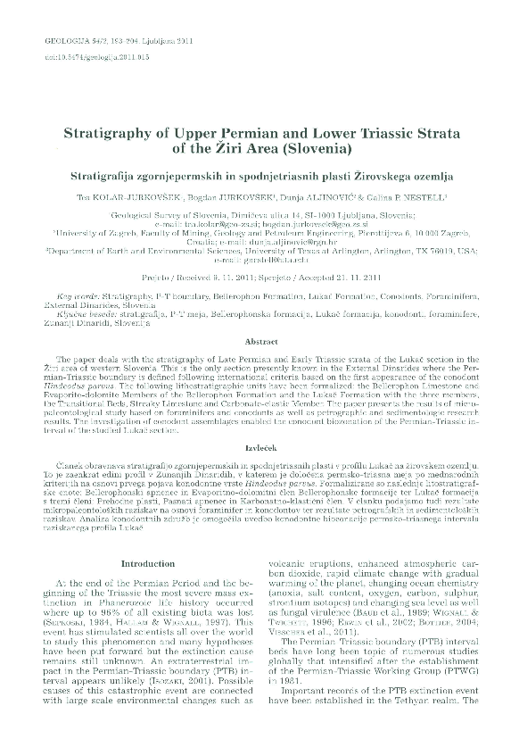 (PDF) Stratigraphy of Upper Permian and Lower Triassic Strata of the ...