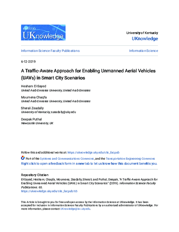 (PDF) Survey of Unmanned Aerial Vehicles (UAVs) for Traffic Monitoring