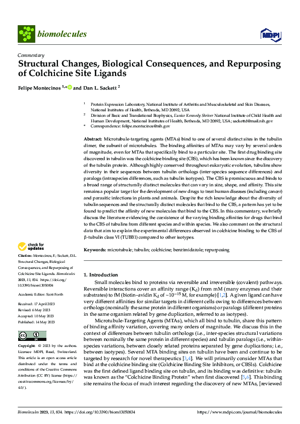 (PDF) Structural Changes, Biological Consequences, and Repurposing of ...