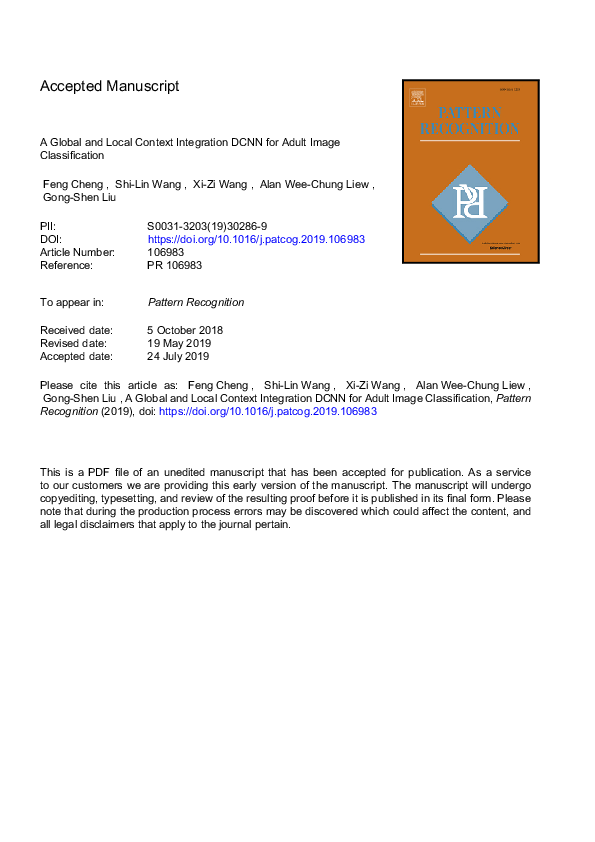 (PDF) A global and local context integration DCNN for adult image ...