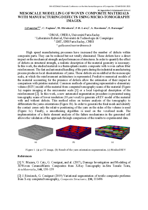 (PDF) Mesoscale Modelling of Woven Composite Materials with ...