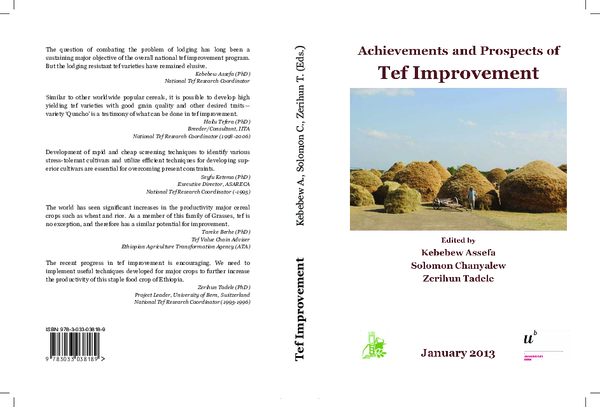PDF) Achievements and Prospects of Tef Improvement - Proceedings