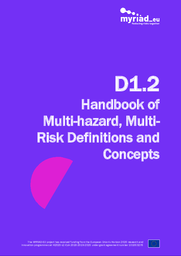 (PDF) Handbook of Multi-Hazard, Multi-Risk Definitions and Concepts