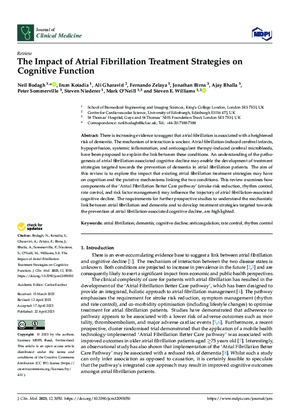 (PDF) The Impact of Atrial Fibrillation Treatment Strategies on ...