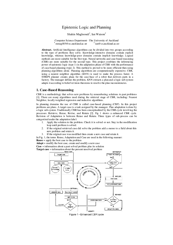 Pdf Epistemic Logic And Planning