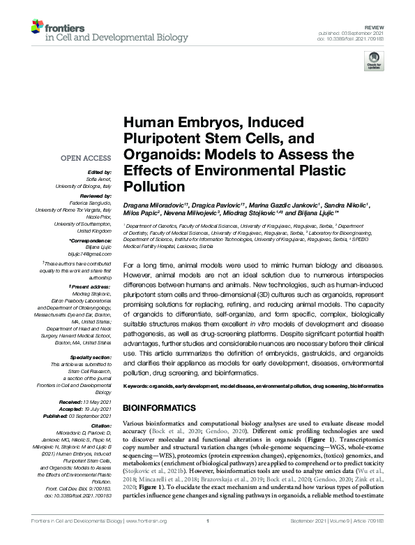 (PDF) Human Embryos, Induced Pluripotent Stem Cells, and Organoids ...