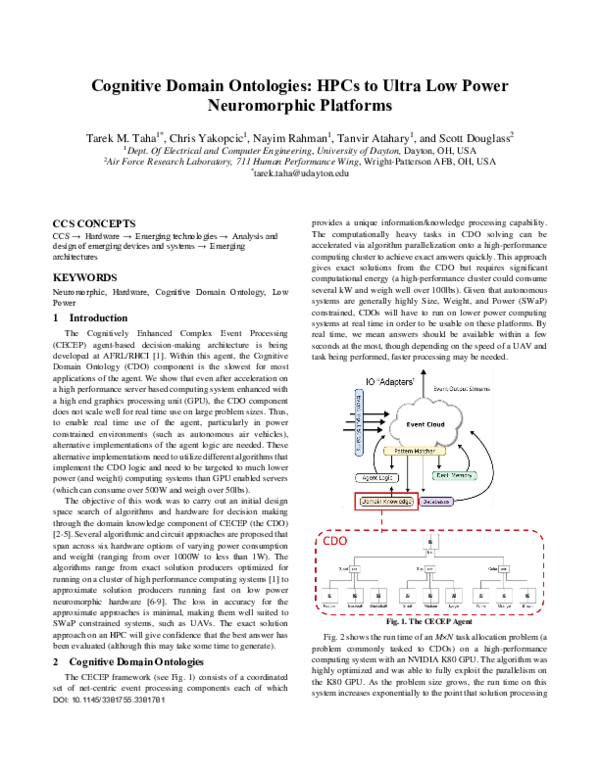 (PDF) Cognitive Domain Ontologies