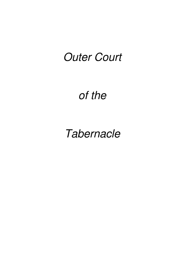 (PDF) The Outer Court of the Tabernacle