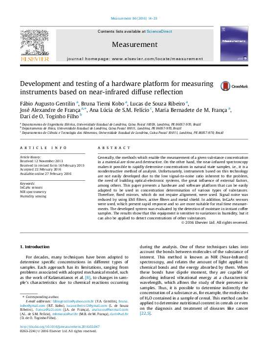 (PDF) Development and testing of a hardware platform for measuring ...