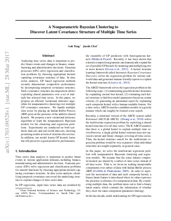 (PDF) A Nonparametric Bayesian Clustering to Discover Latent Covariance ...