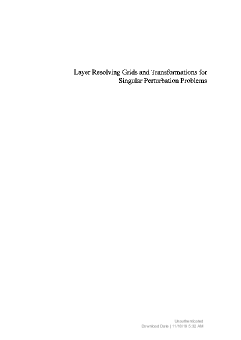 (PDF) Layer Resolving Grids and Transformations for Singular ...