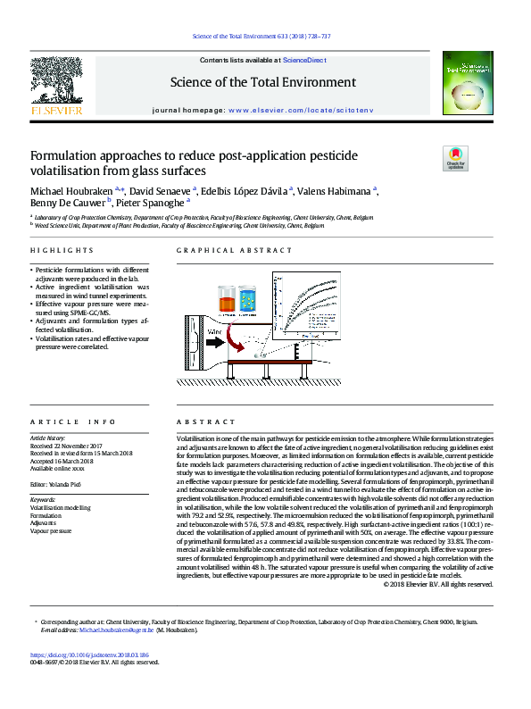 (PDF) Formulation approaches to reduce post-application pesticide ...
