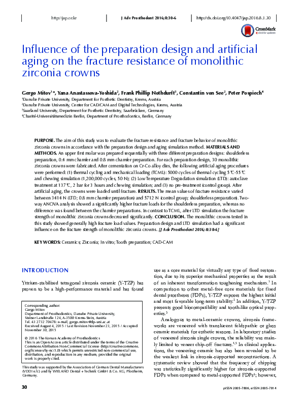 (PDF) Influence of the preparation design and artificial aging on the ...