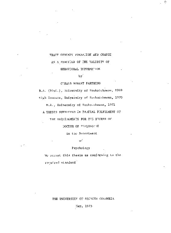 (PDF) Trait concept formation and change as a function of the validity ...