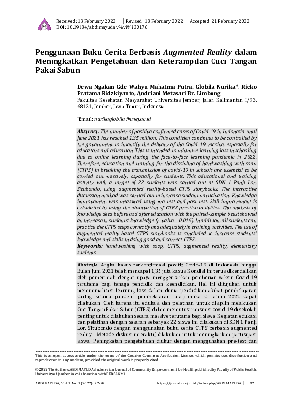 (PDF) Penggunaan Buku Cerita Berbasis Augmented Reality dalam ...