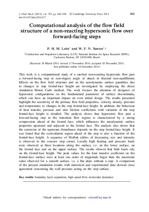 (PDF) Computational analysis of the flow field structure of a non ...
