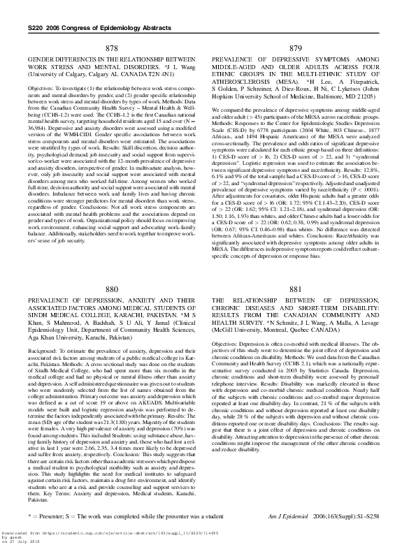 (PDF) Gender Differences in the Relationship Between Work Stress and ...