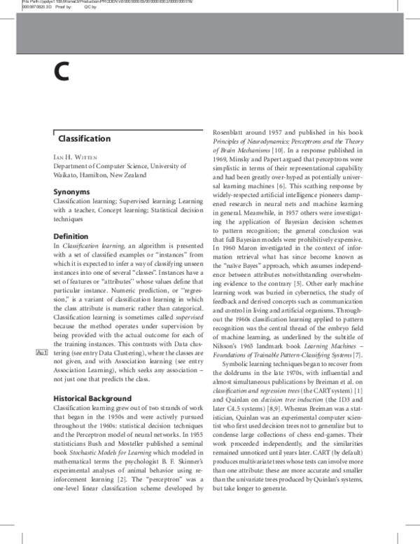 (PDF) Classification