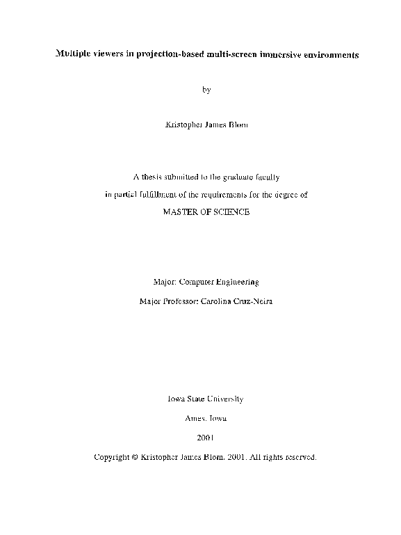 (PDF) Multiple viewers in projection-based multi-screen immersive ...