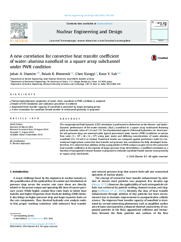 (PDF) A new correlation for convective heat transfer coefficient of ...